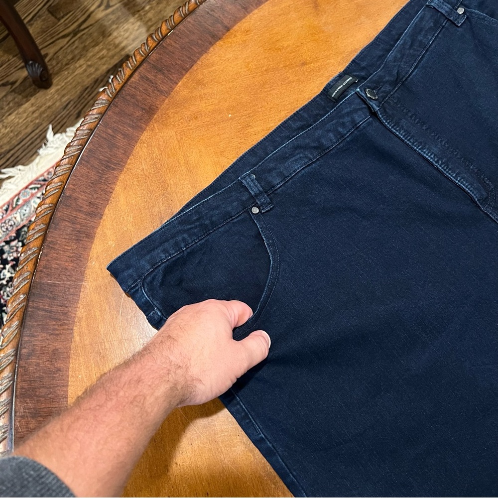 Universal Standard Sava High Rise Flare Jeans Dark Indigo Wash Approximating 30 - Picture 5 of 16